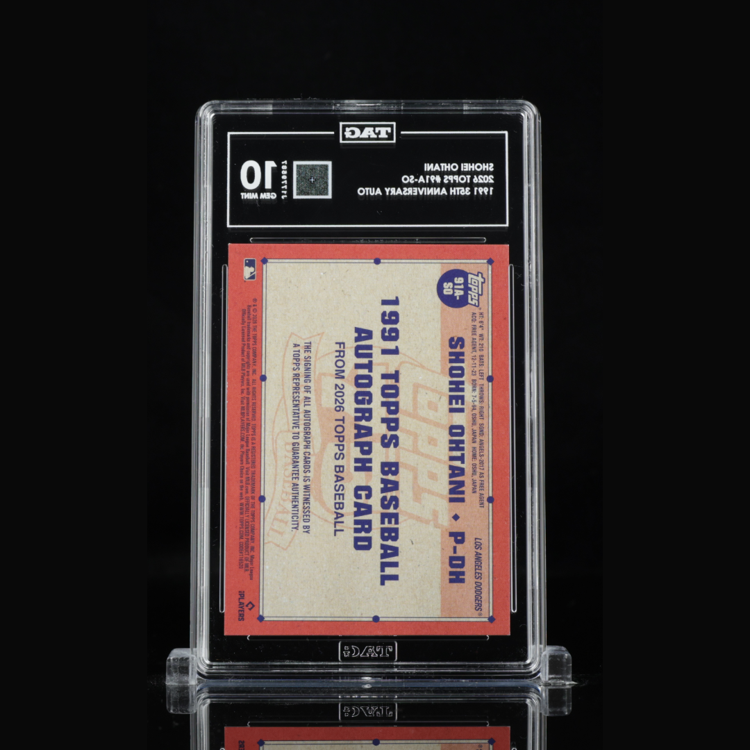 2026 Topps Shohei Ohtani 1991 35th Anniversary Autograph #91A-SO TAG 10