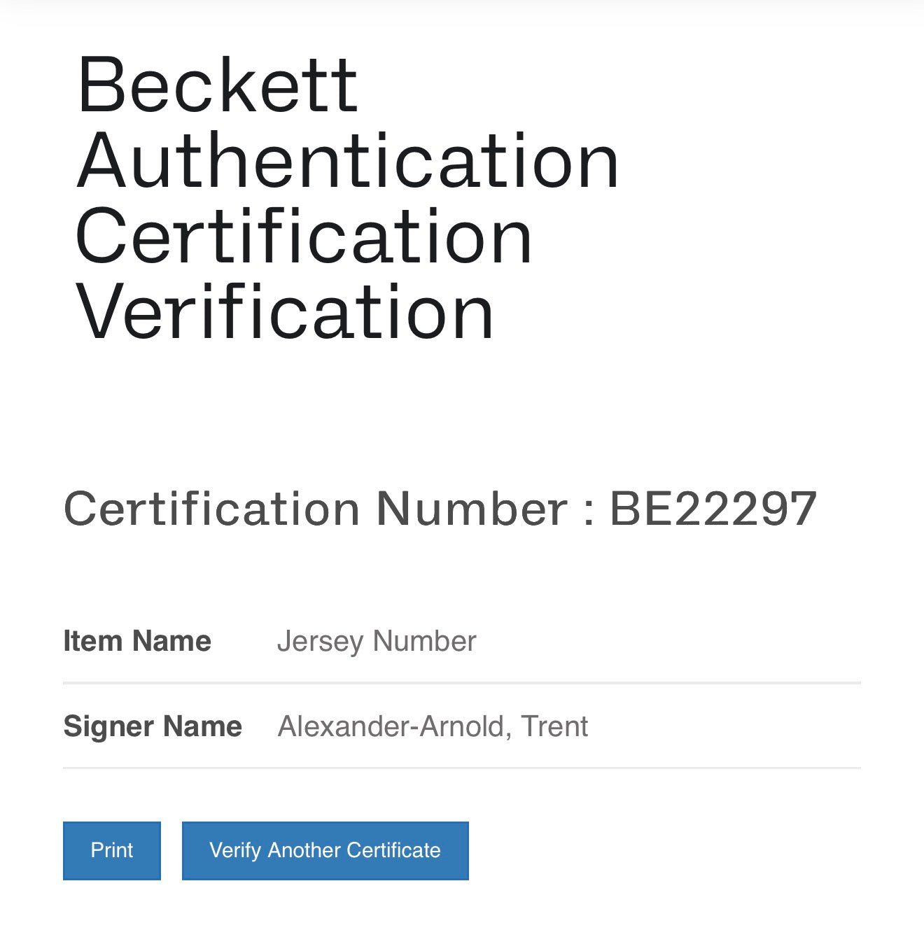 Trent Alexander-Arnold Autographed Liverpool Jersey #66 | Beckett BAS Certified | Framed