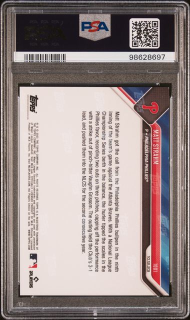 2023 Topps Now #1001 Matt Strahm Autograph PSA/DNA Authentic