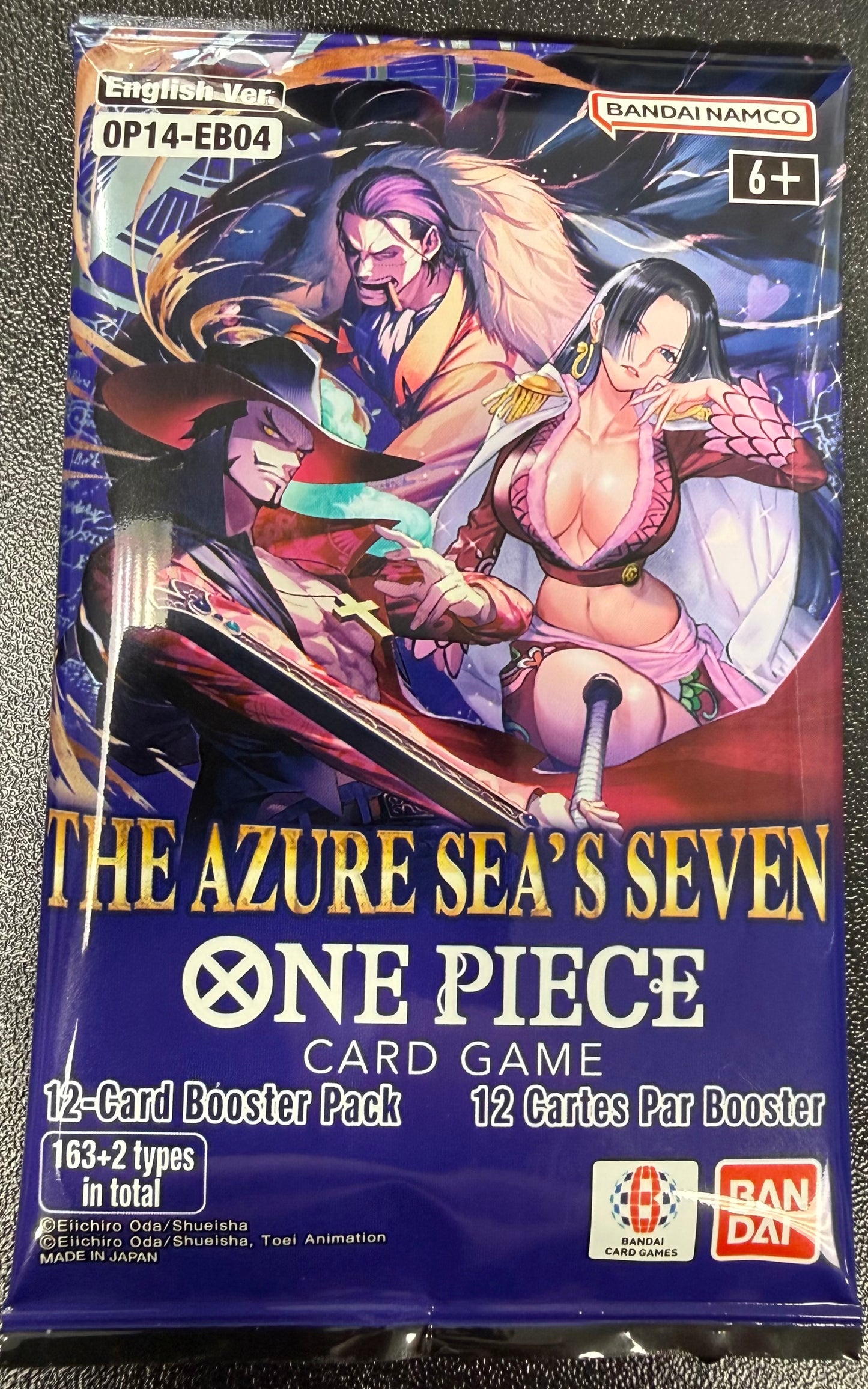 One Piece Card Game The Azure Sea's Seven OP-014 Booster Pack 12 Cards