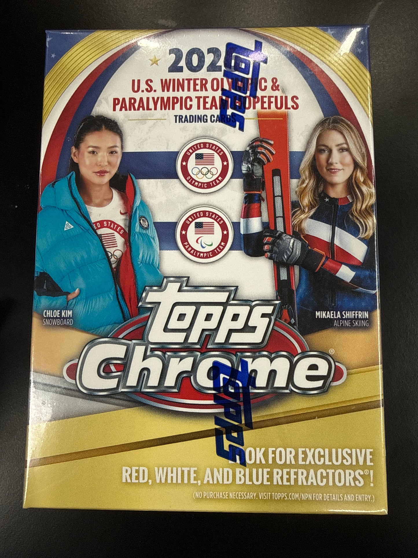 2026 Topps Chrome U.S. Olympics 7-Pack Blaster Box