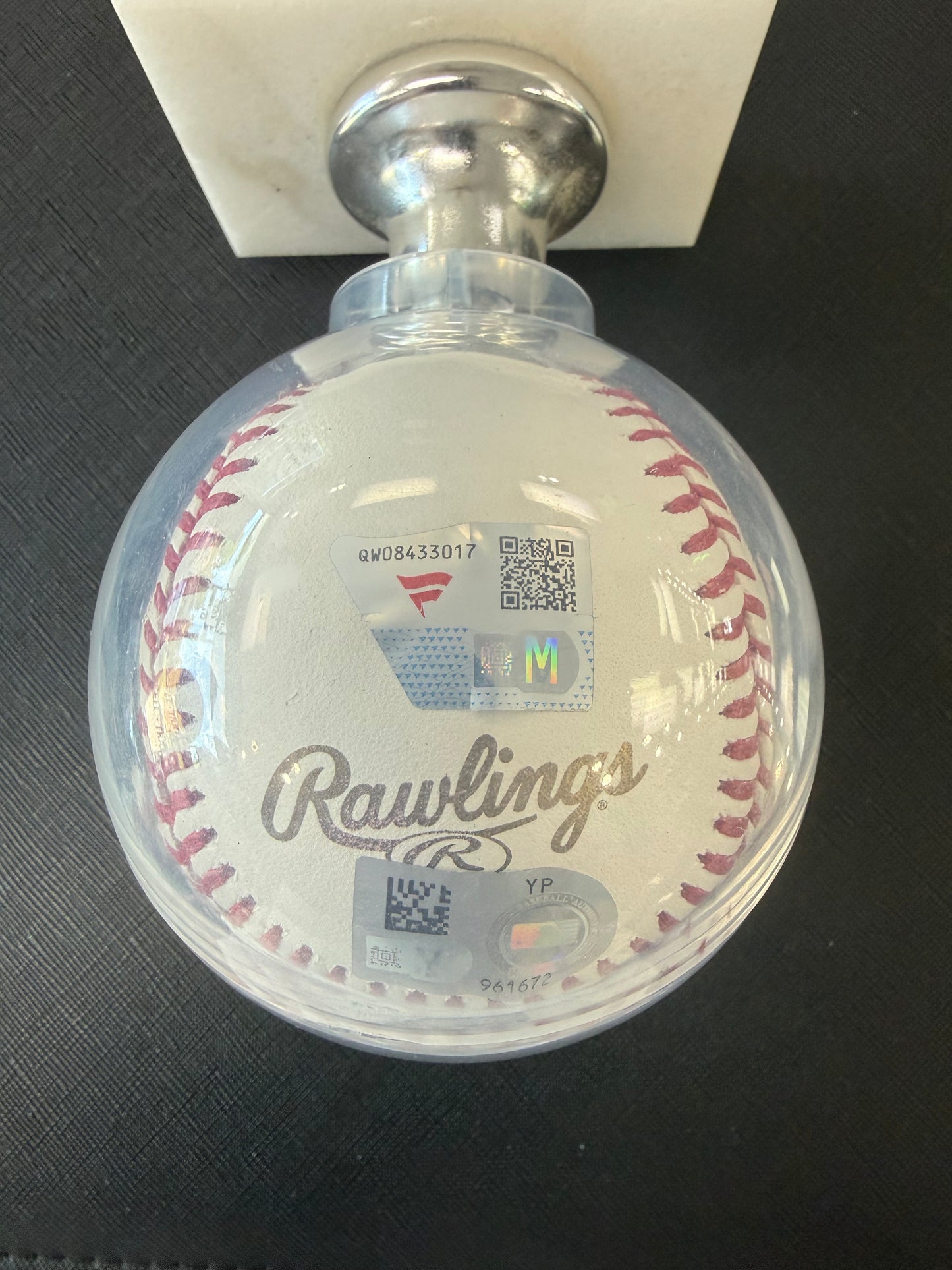 Chase Utley Autographed Official 2008 World Series Baseball