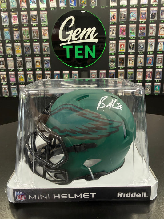 Brandon Graham Signed Mini Helmet JSA Authentic