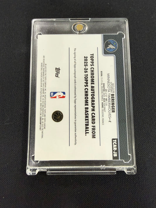 2025-26 Topps Chrome Joan Beringer Auto Autograph True Blue Refractor /150 RC