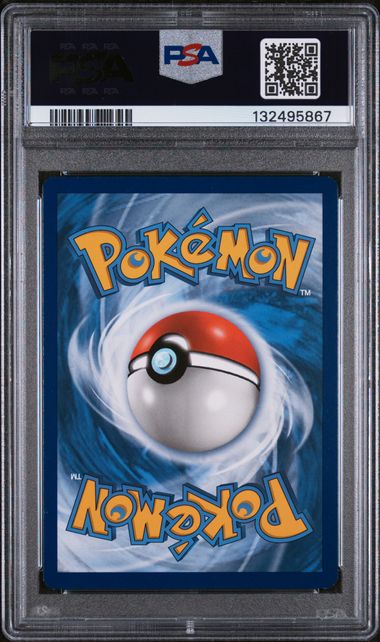 Back of Lillie Regional Championships reverse foil PSA 9 slab, certification 132495867