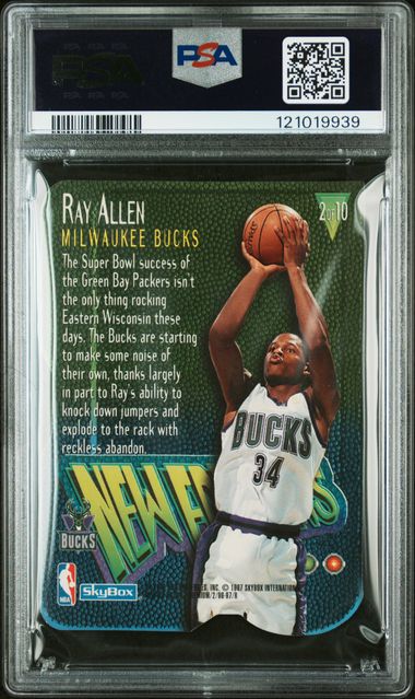 1996 Skybox Premium #2 Ray Allen New Editions PSA 7