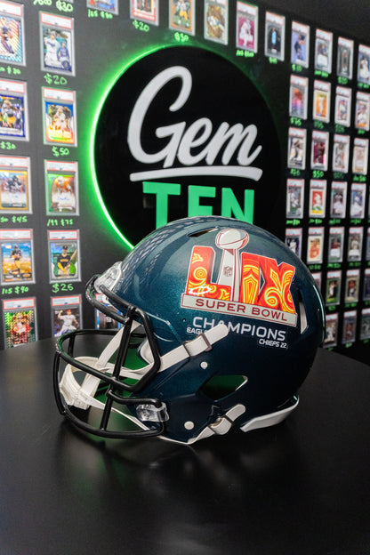 Jalen Hurts Autographed Super Bowl LIX Full Sized Helmet Fanatics Authentic