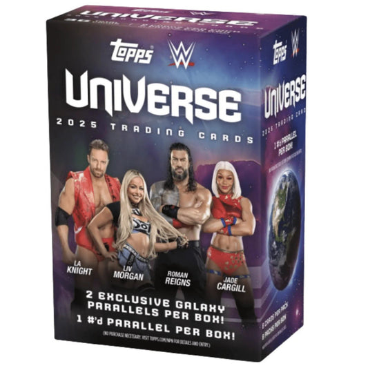 2025 Topps WWE Universe Blaster Box — Sealed product packaging