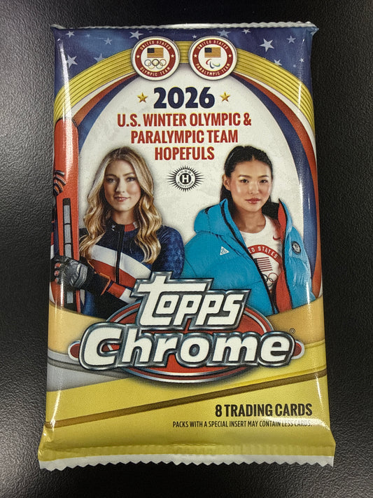 2026 Topps Chrome U.S. Olympics Hobby Pack