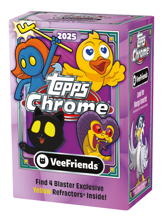 2025 Topps VeeFriends Chrome Blaster Box — Sealed product packaging