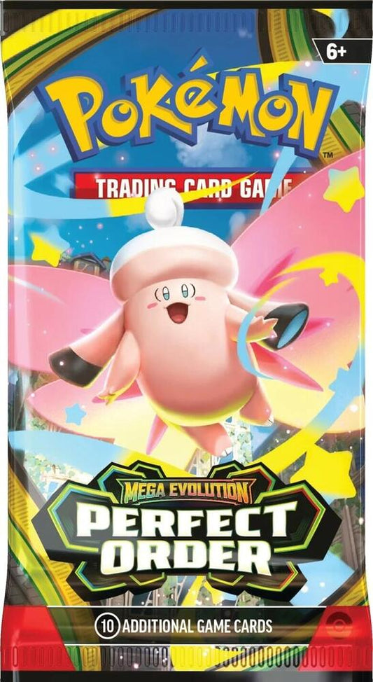 Pokémon Mega Evolution—Perfect Order Booster Pack — Sealed product packaging