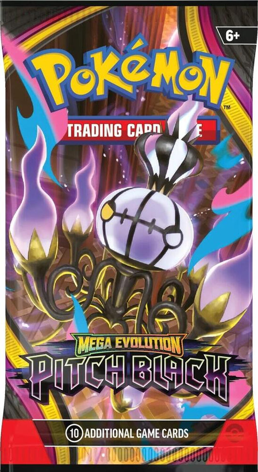 Pokémon Mega Evolution—Pitch Black Booster Pack — Sealed product packaging