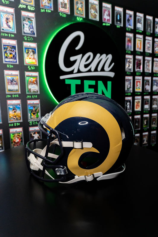 Kurt Warner | Marshall Faulk | Dick Vermeil Autographed St. Louis Rams Helmet Beckett Authentication