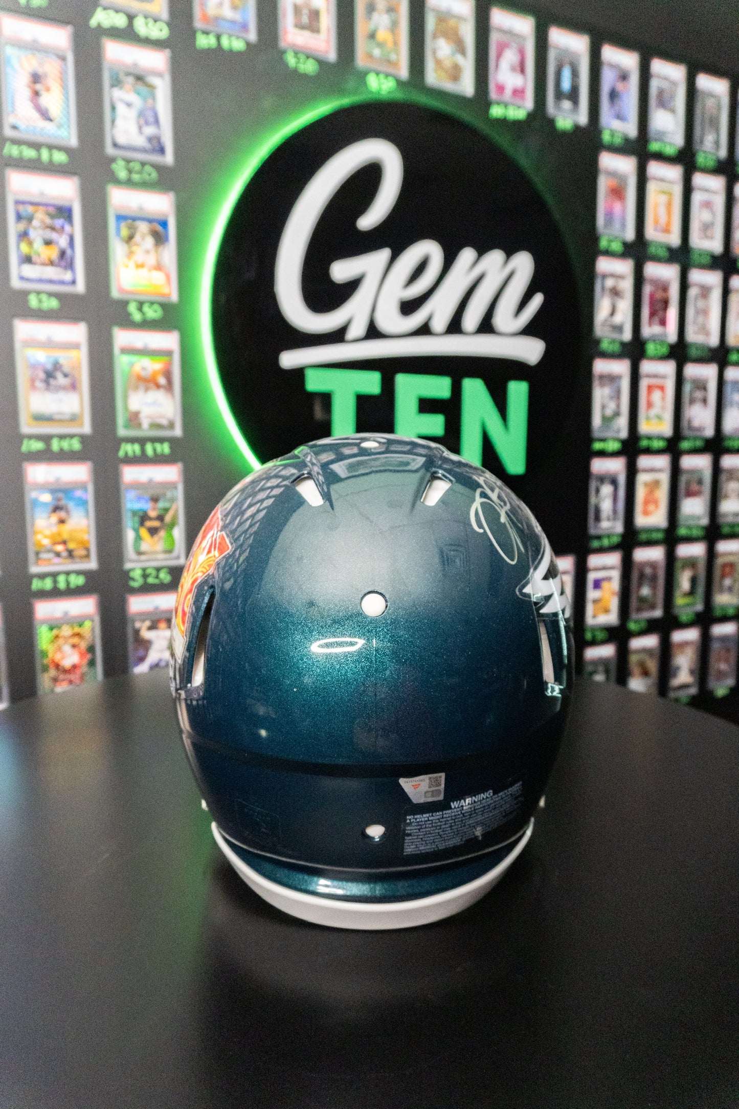 Jalen Hurts Autographed Super Bowl LIX Full Sized Helmet Fanatics Authentic
