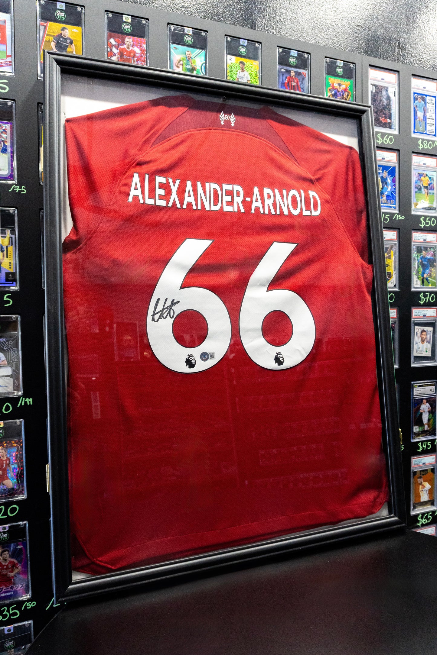 Trent Alexander-Arnold Autographed Liverpool Jersey #66 | Beckett BAS Certified | Framed