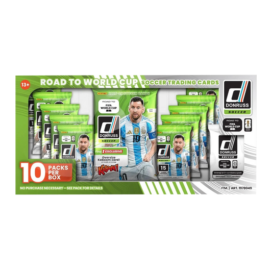 2025/26 Panini Donruss Road to FIFA World Cup Soccer Costco Super Box — Sealed product packaging