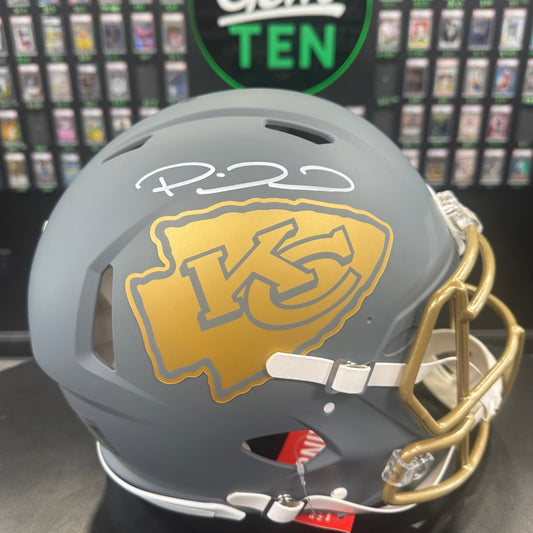 Patrick Mahomes Signed Full Size Grey Helmet BGS Authentic