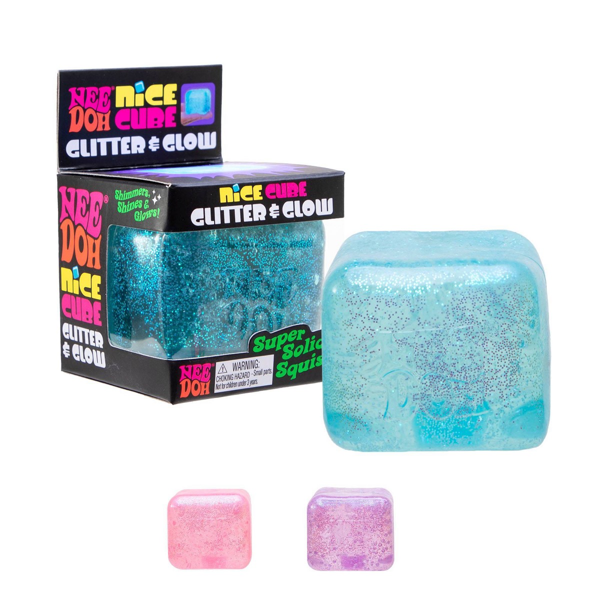 NeeDoh Nice Cube Glitter and Glow product detail