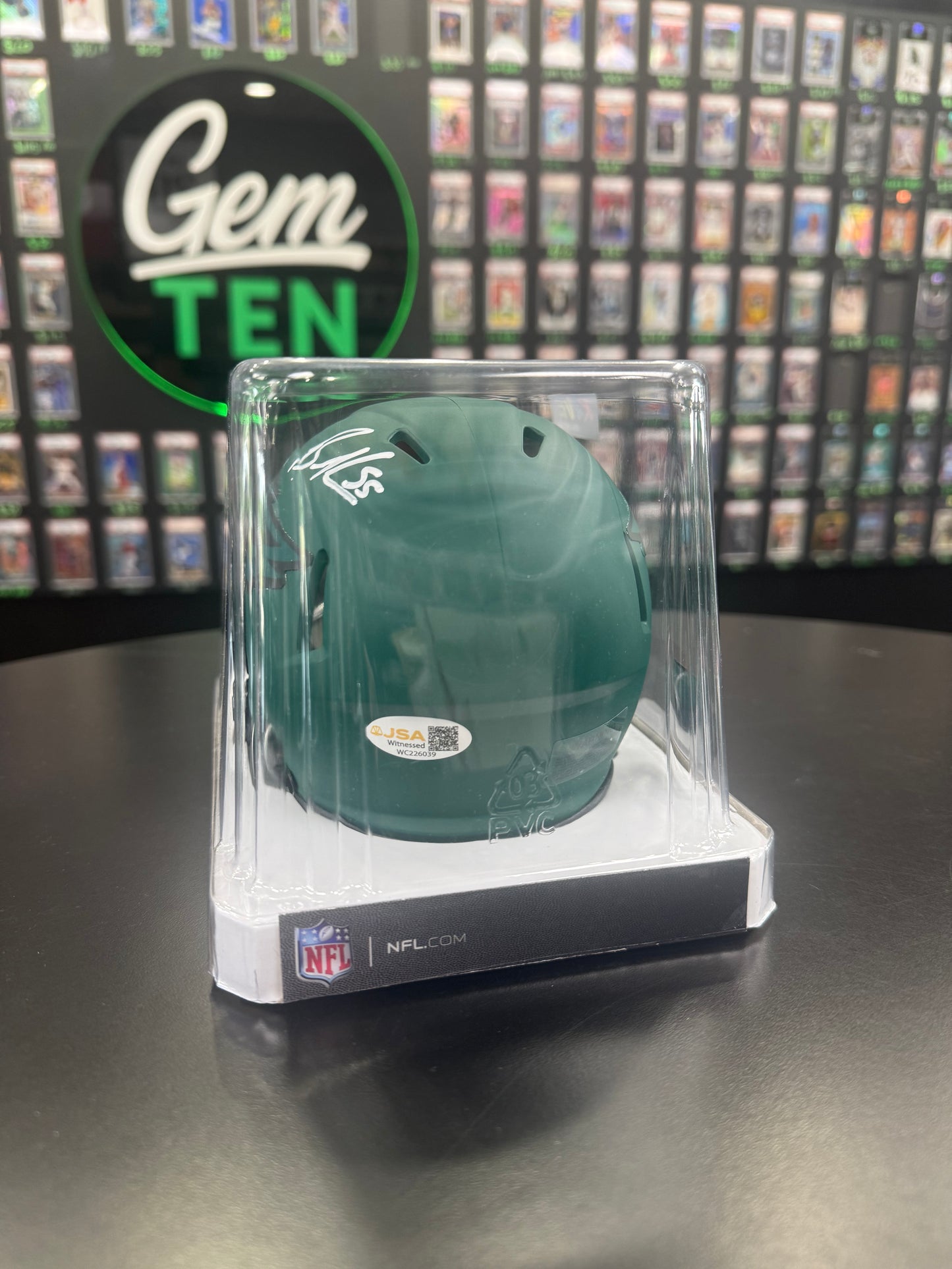 Brandon Graham Signed Mini Helmet JSA Authentic