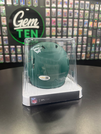 Brandon Graham Signed Mini Helmet JSA Authentic