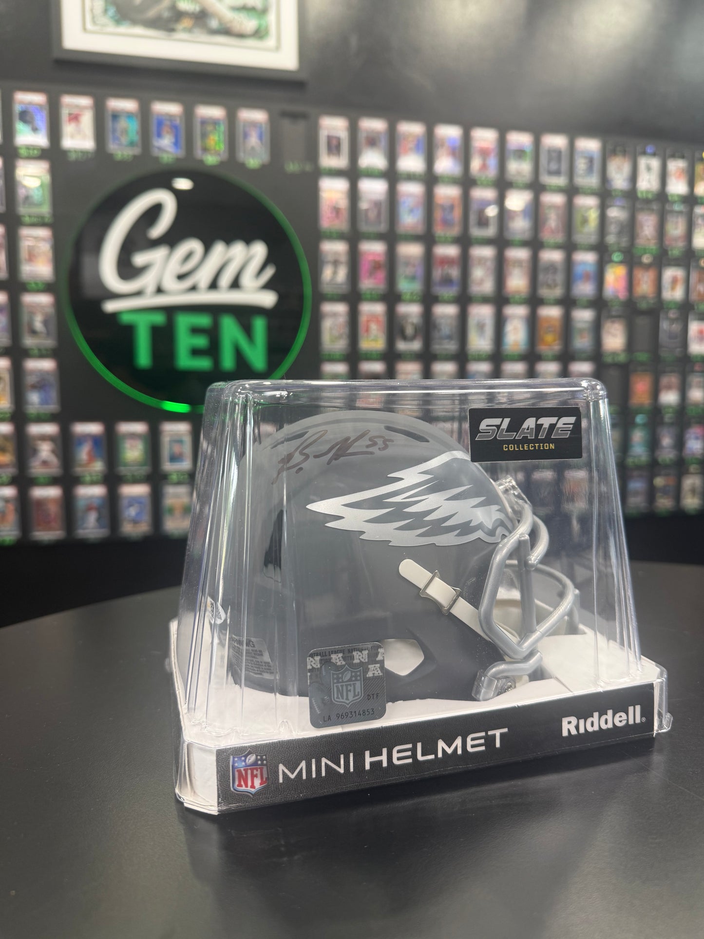 Brandon Graham Signed Mini Helmet JSA Authentic