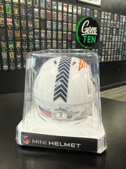 Johnny Manziel Autograph Mini Helmet “Go Army” Inscribed BGS Authentic