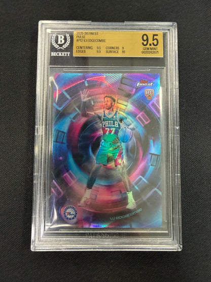 2025-26 Topps Finest #P12 VJ Edgecombe BGS 9.5