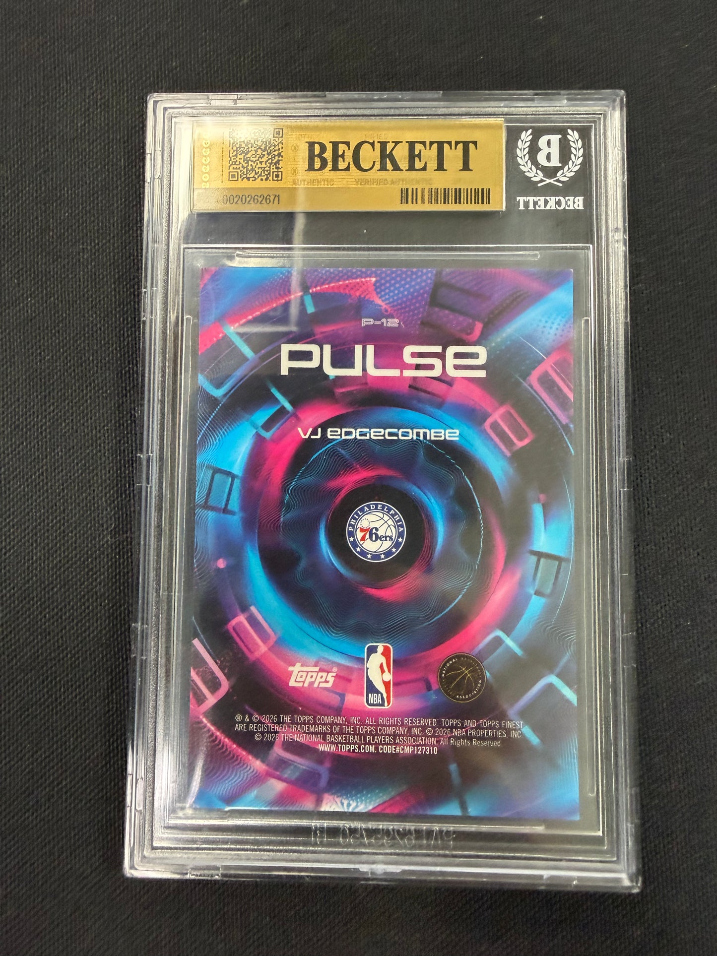 2025-26 Topps Finest #P12 VJ Edgecombe BGS 9.5