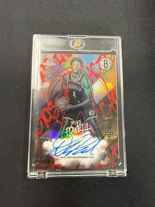 2025-26 Topps Cactus Jack Chrome Drake Powell RED Auto 1/5 RC