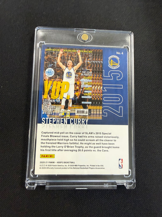 2020-21 Panini Hoops Slam Stephen Curry Green Explosion /89