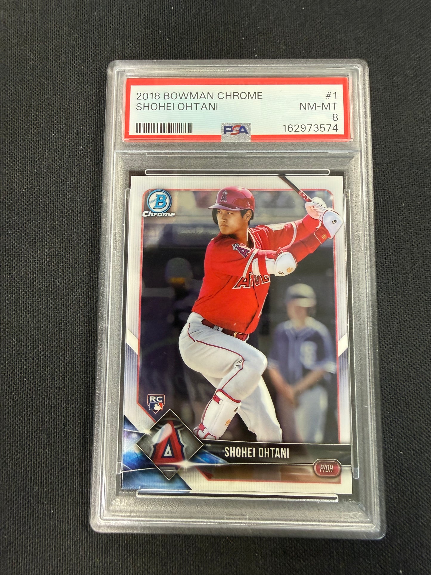 2018 BOWMAN CHROME #1 SHOHEI OHTANI PSA 8