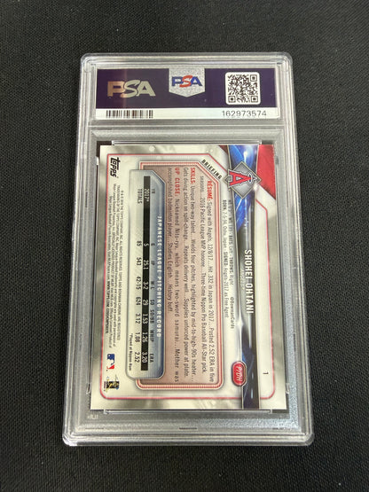2018 BOWMAN CHROME #1 SHOHEI OHTANI PSA 8