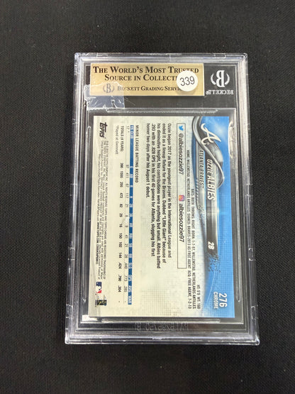 2018 Topps Chrome Sapphire #276 Ozzie Albies BGS 9.5 RC
