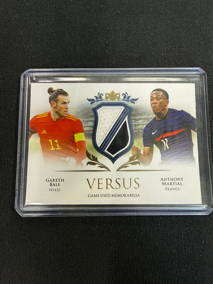 2021 Futera #VS01 Garth Bale Anthony Martial Versus /12 Game Used Memorabilia