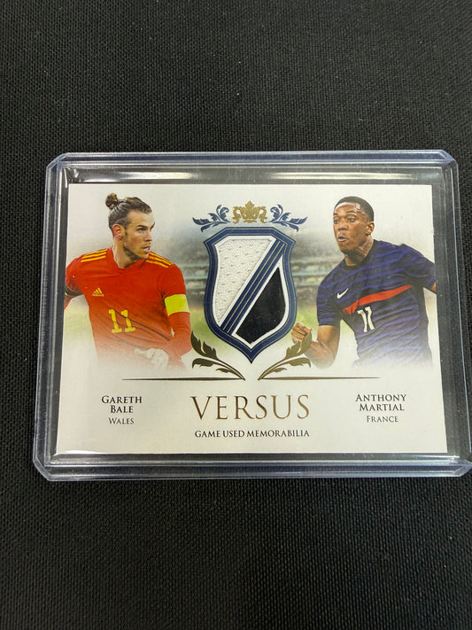 2021 Futera #VS01 Garth Bale Anthony Martial Versus /12 Game Used Memorabilia