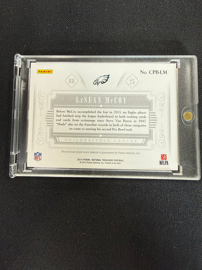2014 Panini Colossal #CPB-LM LeSean McCoy Nike Patch 1/2 Player Worn