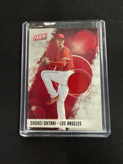 2018 Panini The National #SO Shohei Ohtani Player Worn Patch RC