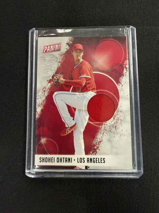 2018 Panini The National #SO Shohei Ohtani Player Worn Patch RC