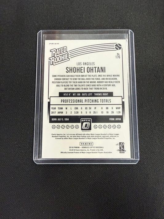 2018 Panini Optic #176 Shohei Ohtani Red Yellow Rated Rookie