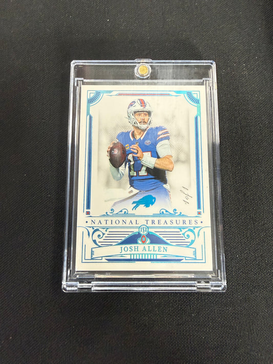 2025 Panini National Treasures #10 Josh Allen 1/1