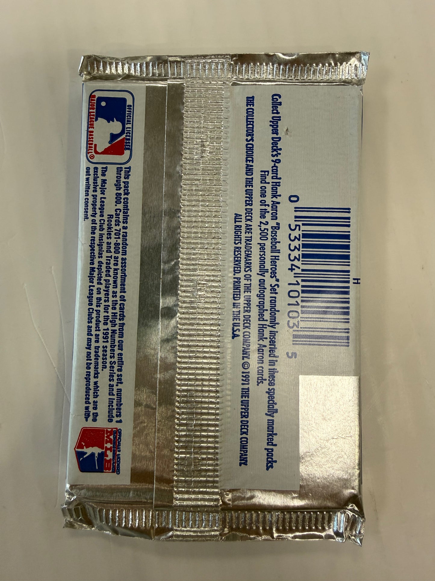 1991 Upper Deck Baseball Pack