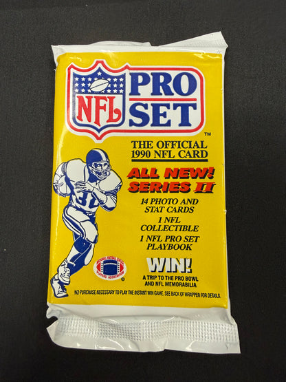 1990 Pro Set Series II NFL Football Trading Card Pack