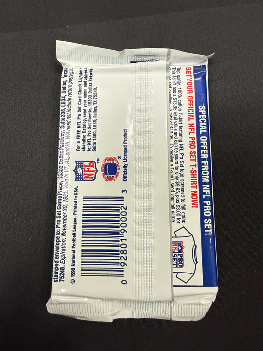 1990 Pro Set Series II NFL Football Trading Card Pack
