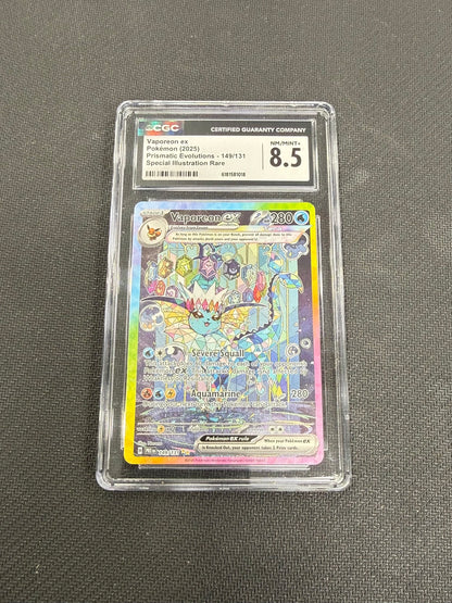 Vaporeon ex CGC 8.5 front