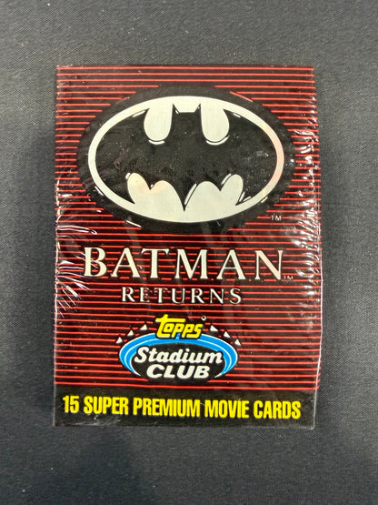 1992 Topps Stadium Club Batman Returns Hobby Pack - front