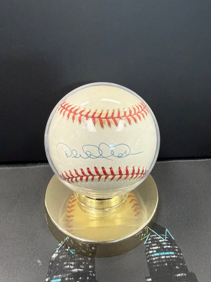 Derek Jeter Autographed Baseball with COA & Display Case