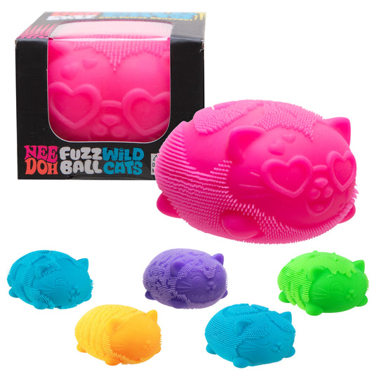 NeeDoh Fuzz Ball Wild Cats assorted colors and styles