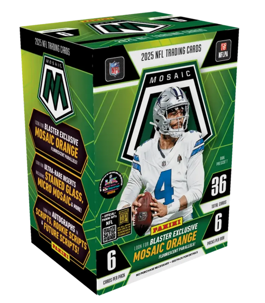 2025 Mosaic Blaster Box NFL (Green) — Sealed product packaging