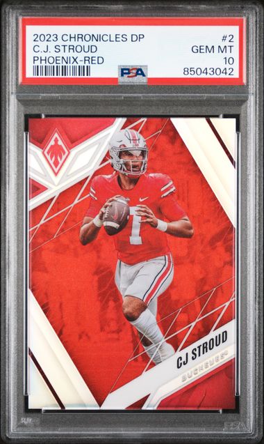 2023 Chronicles DP #2 C.J. Stroud Phoenix Red 40/149 PSA 10