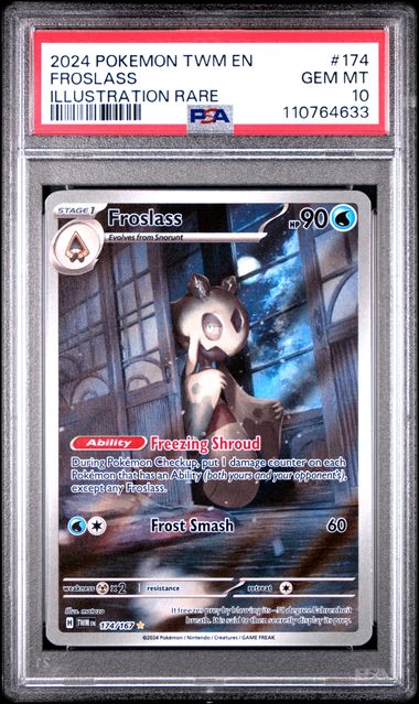 2024 Pokémon Froslass #174/167 Illustration Rare PSA 10 — front — PSA 110764633
